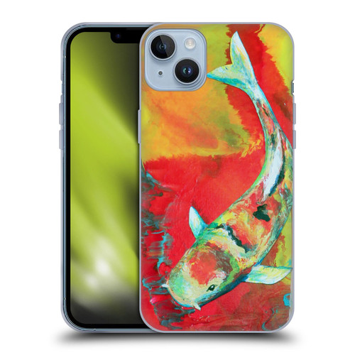 Jody Wright Animals Koi Fish Soft Gel Case for Apple iPhone 14 Plus