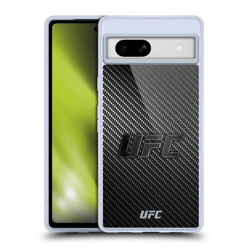 UFC Logo Carbon Fiber Soft Gel Case for Google Pixel 7a