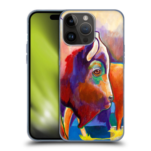 Jody Wright Animals Bison Soft Gel Case for Apple iPhone 15 Pro Max