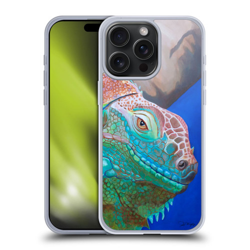 Jody Wright Animals Iguana Attitude Soft Gel Case for Apple iPhone 15 Pro Max