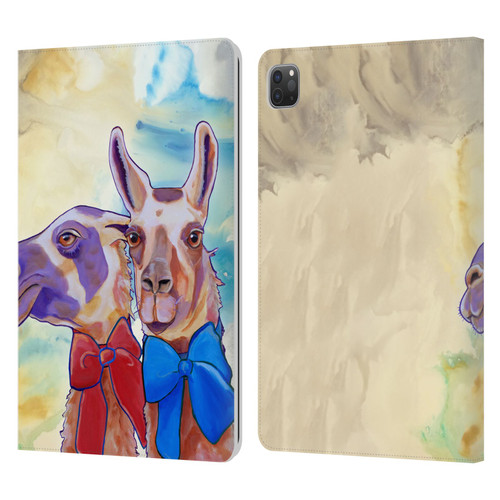 Jody Wright Animals Lovely Llamas Leather Book Wallet Case Cover For Apple iPad Pro 11 2020 / 2021 / 2022
