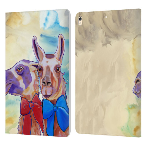 Jody Wright Animals Lovely Llamas Leather Book Wallet Case Cover For Apple iPad Pro 10.5 (2017)