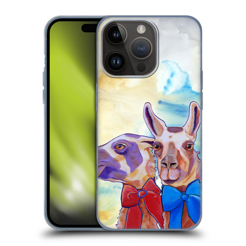 Jody Wright Animals Lovely Llamas Soft Gel Case for Apple iPhone 15 Pro