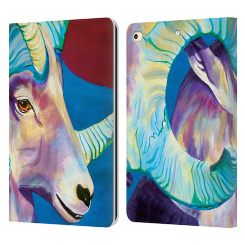 Jody Wright Animals Bighorn Leather Book Wallet Case Cover For Apple iPad 9.7 2017 / iPad 9.7 2018