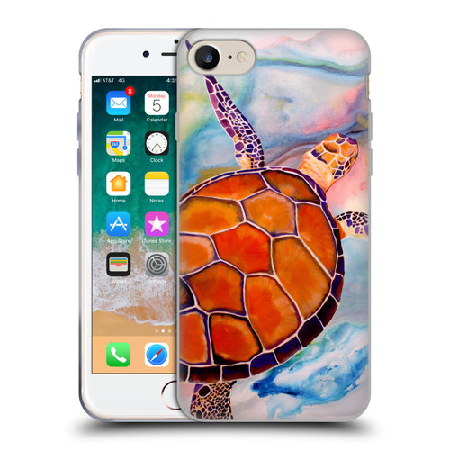 Jody Wright Animals Tranquility Sea Turtle Soft Gel Case for Apple iPhone 7 / 8 / SE 2020 & 2022