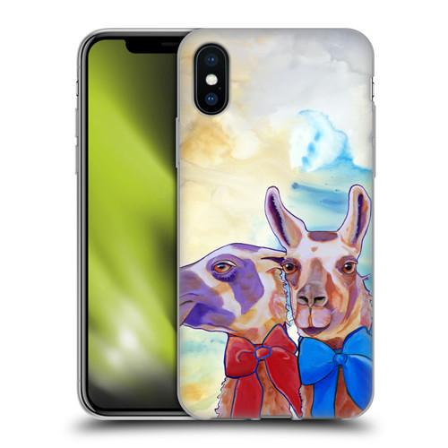 Jody Wright Animals Lovely Llamas Soft Gel Case for Apple iPhone X / iPhone XS