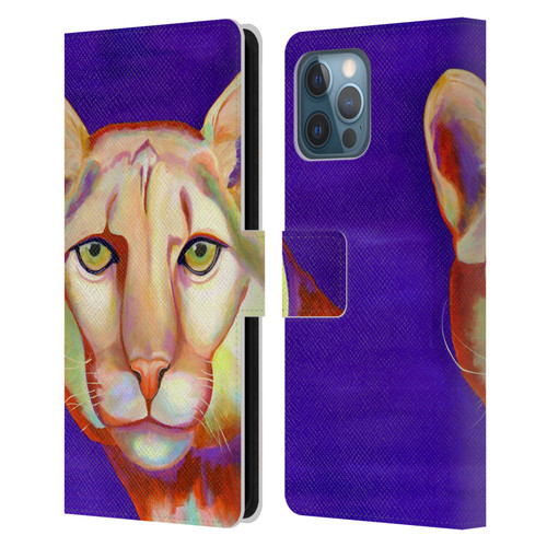 Jody Wright Animals Panther Leather Book Wallet Case Cover For Apple iPhone 12 Pro Max