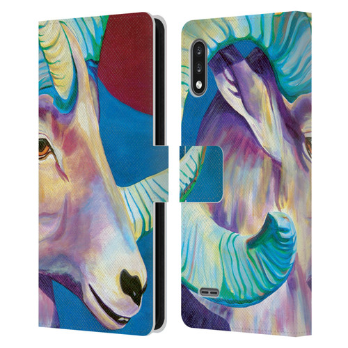 Jody Wright Animals Bighorn Leather Book Wallet Case Cover For LG K22