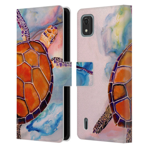 Jody Wright Animals Tranquility Sea Turtle Leather Book Wallet Case Cover For Nokia C2 2nd Edition