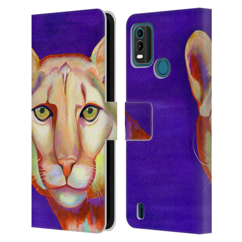 Jody Wright Animals Panther Leather Book Wallet Case Cover For Nokia G11 Plus