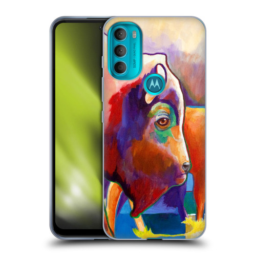 Jody Wright Animals Bison Soft Gel Case for Motorola Moto G71 5G