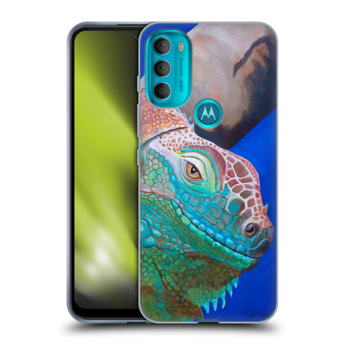 Jody Wright Animals Iguana Attitude Soft Gel Case for Motorola Moto G71 5G