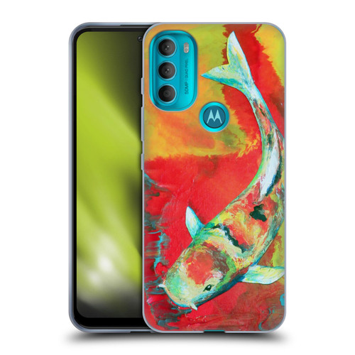 Jody Wright Animals Koi Fish Soft Gel Case for Motorola Moto G71 5G