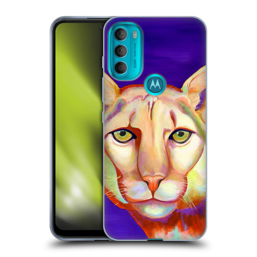 Jody Wright Animals Panther Soft Gel Case for Motorola Moto G71 5G