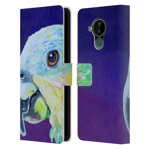 Jody Wright Animals Here's Looking At You Leather Book Wallet Case Cover For Nokia C30