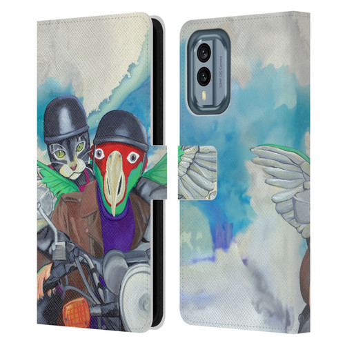 Jody Wright Animals Bikers Different Strokes Leather Book Wallet Case Cover For Nokia X30