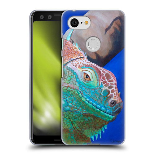 Jody Wright Animals Iguana Attitude Soft Gel Case for Google Pixel 3