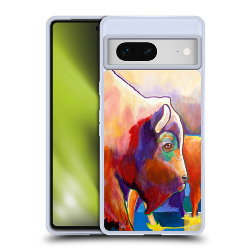 Jody Wright Animals Bison Soft Gel Case for Google Pixel 7