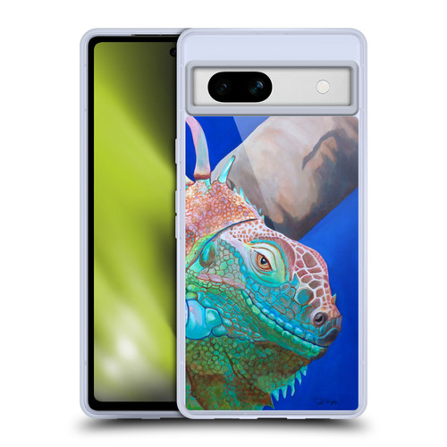 Jody Wright Animals Iguana Attitude Soft Gel Case for Google Pixel 7a