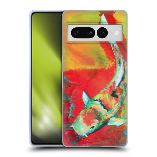 Jody Wright Animals Koi Fish Soft Gel Case for Google Pixel 7 Pro