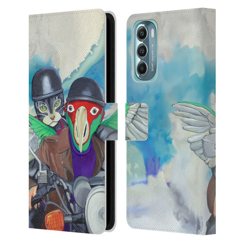 Jody Wright Animals Bikers Different Strokes Leather Book Wallet Case Cover For Motorola Moto G Stylus 5G (2022)