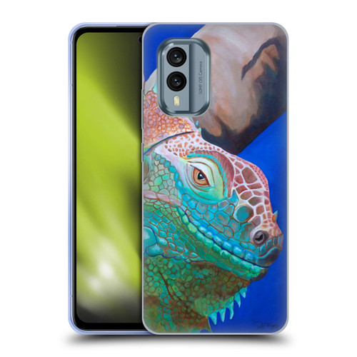 Jody Wright Animals Iguana Attitude Soft Gel Case for Nokia X30