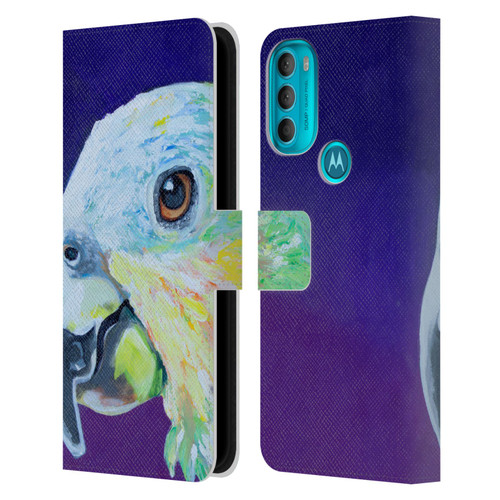Jody Wright Animals Here's Looking At You Leather Book Wallet Case Cover For Motorola Moto G71 5G