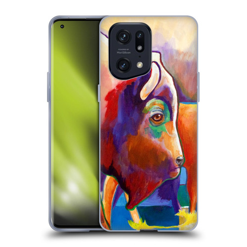 Jody Wright Animals Bison Soft Gel Case for OPPO Find X5 Pro