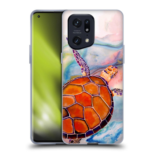 Jody Wright Animals Tranquility Sea Turtle Soft Gel Case for OPPO Find X5 Pro