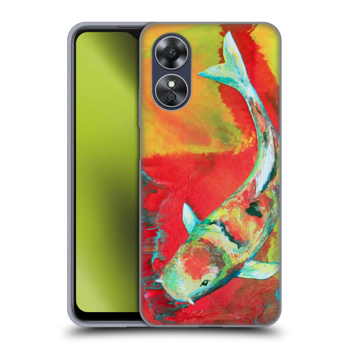 Jody Wright Animals Koi Fish Soft Gel Case for OPPO A17