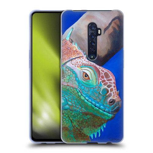 Jody Wright Animals Iguana Attitude Soft Gel Case for OPPO Reno 2