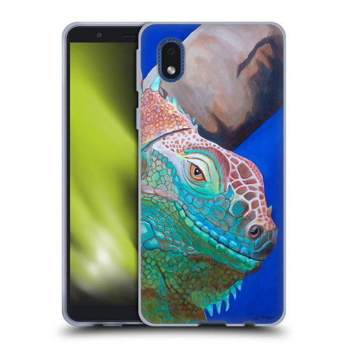 Jody Wright Animals Iguana Attitude Soft Gel Case for Samsung Galaxy A01 Core (2020)