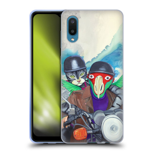 Jody Wright Animals Bikers Different Strokes Soft Gel Case for Samsung Galaxy A02/M02 (2021)