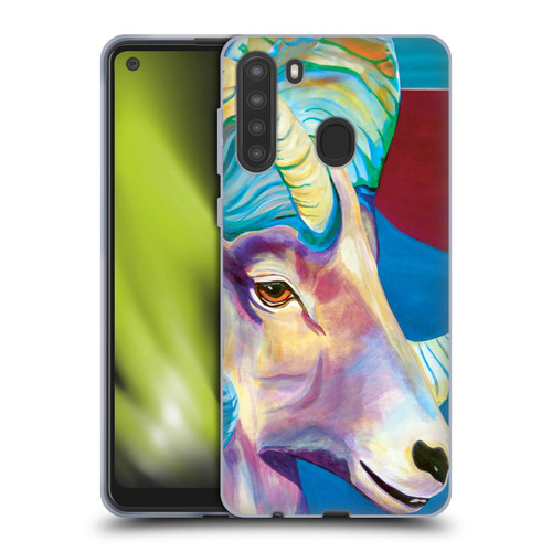 Jody Wright Animals Bighorn Soft Gel Case for Samsung Galaxy A21 (2020)