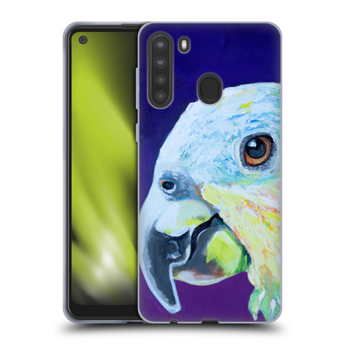 Jody Wright Animals Here's Looking At You Soft Gel Case for Samsung Galaxy A21 (2020)