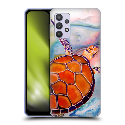 Jody Wright Animals Tranquility Sea Turtle Soft Gel Case for Samsung Galaxy A32 5G / M32 5G (2021)
