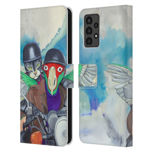 Jody Wright Animals Bikers Different Strokes Leather Book Wallet Case Cover For Samsung Galaxy A13 (2022)