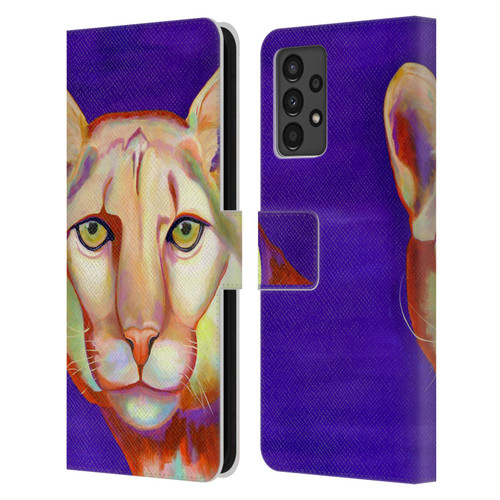 Jody Wright Animals Panther Leather Book Wallet Case Cover For Samsung Galaxy A13 (2022)