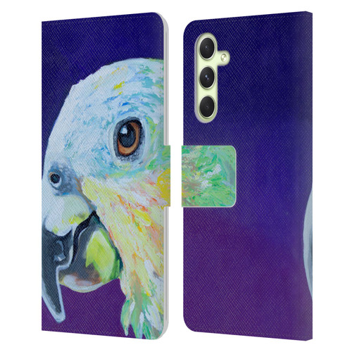 Jody Wright Animals Here's Looking At You Leather Book Wallet Case Cover For Samsung Galaxy A54 5G