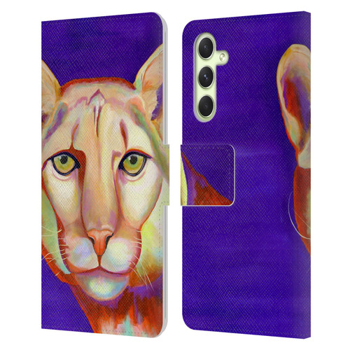 Jody Wright Animals Panther Leather Book Wallet Case Cover For Samsung Galaxy A54 5G