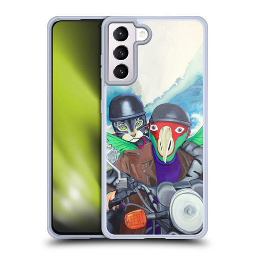 Jody Wright Animals Bikers Different Strokes Soft Gel Case for Samsung Galaxy S21+ 5G