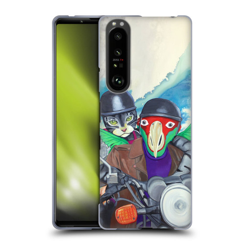 Jody Wright Animals Bikers Different Strokes Soft Gel Case for Sony Xperia 1 III