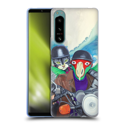 Jody Wright Animals Bikers Different Strokes Soft Gel Case for Sony Xperia 5 IV