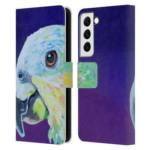 Jody Wright Animals Here's Looking At You Leather Book Wallet Case Cover For Samsung Galaxy S22 5G
