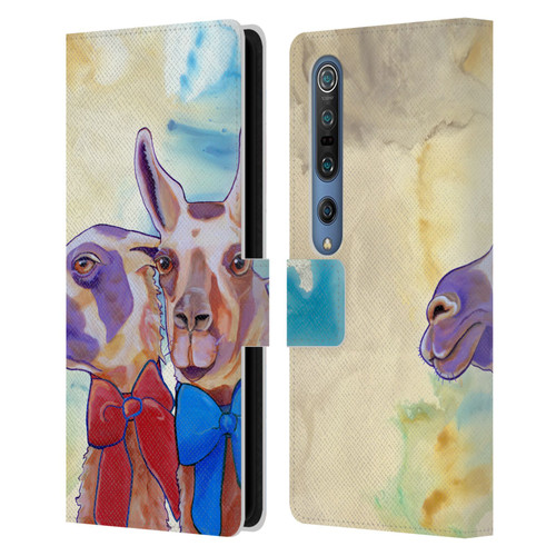 Jody Wright Animals Lovely Llamas Leather Book Wallet Case Cover For Xiaomi Mi 10 5G / Mi 10 Pro 5G