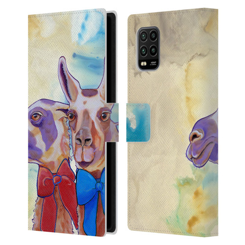 Jody Wright Animals Lovely Llamas Leather Book Wallet Case Cover For Xiaomi Mi 10 Lite 5G