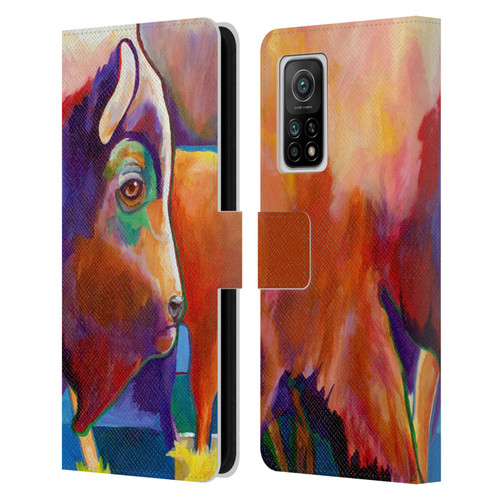 Jody Wright Animals Bison Leather Book Wallet Case Cover For Xiaomi Mi 10T 5G