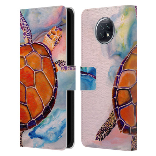 Jody Wright Animals Tranquility Sea Turtle Leather Book Wallet Case Cover For Xiaomi Redmi Note 9T 5G