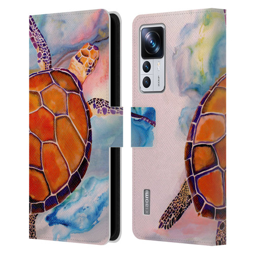 Jody Wright Animals Tranquility Sea Turtle Leather Book Wallet Case Cover For Xiaomi 12T Pro