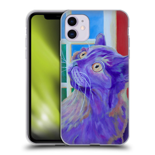 Jody Wright Dog And Cat Collection Just Outside The Window Soft Gel Case for Apple iPhone 11